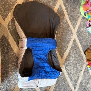 Silver Jeans Royal Blue and Gray Padded Dog Harness Cover